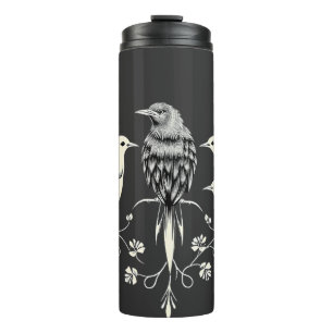 Termo Four Birds on a Branch Illustration