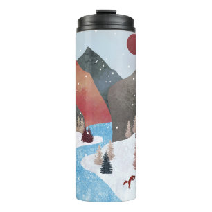 Termo Fox de la caza de invierno