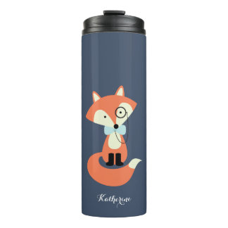 Termo Fox rojo del inconformista del monóculo