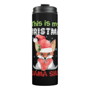 Termo Fox This Is My Christmas Pajama Shirt T-Shirt Fox