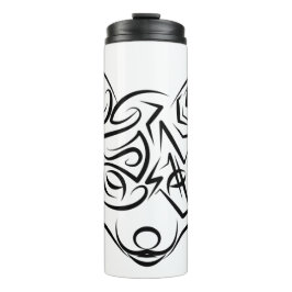 Termo Fox tribal negra y blanca