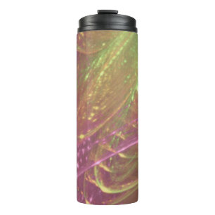 Termo Fractal asimétrico magenta del verde termal del