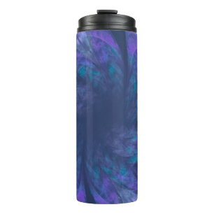 Termo Fractal de Petales Azules Transparentes del Tumble