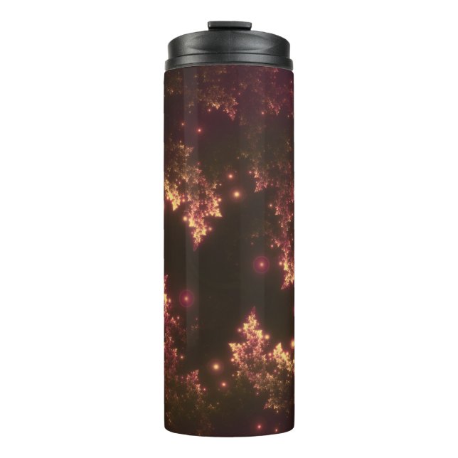 Termo Fractal del Tumbler térmico deja el brillo rojo (Anverso)