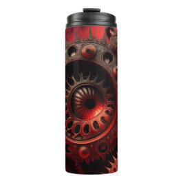 Termo Fractal Mandelbrot de bronce estilo Steampunk