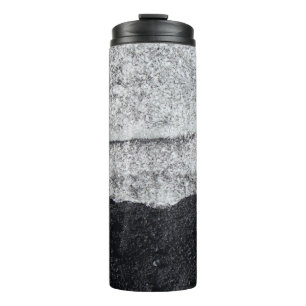 Termo Fragmento de piedra blanca y azul