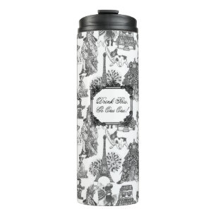 Termo FRANCÉS BULLDOG Frenchie Black Toile