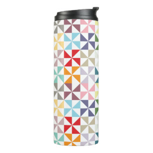 Termo Frasco de agua de la rueda geométrica de color