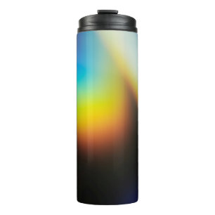 Termo Frasco de plástico azul y amarillo