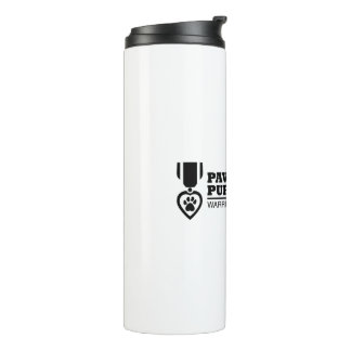Termo Frasco termal del Tumbler - Logotipo blanco y negr