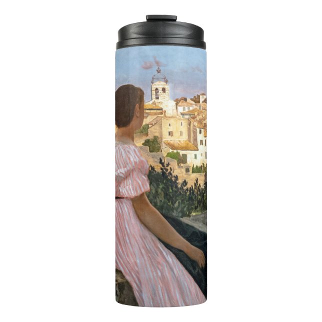 Termo Frederic Bazille - El vestido rosa (Anverso)