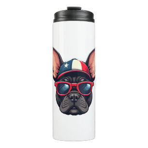 Termo Frenchie con colores de EE. UU. (5)