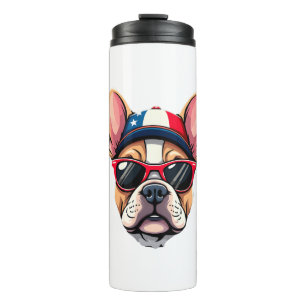 Termo Frenchie con colores de EE. UU. (6)