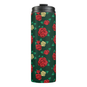 Termo Frida Kahlo modelo rojo y oro subió del