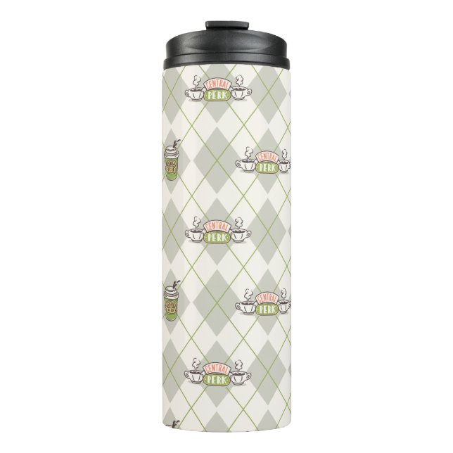 Termo FRIENDS™  | Patrón de Argyle de Central Perk (Anverso)