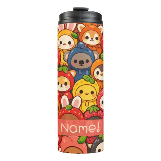Termo Fruit Friends Parade | Cute Animal Custom (Anverso)
