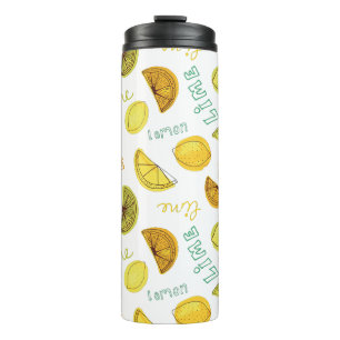 Termo Fruta cítrica de limón y lima
