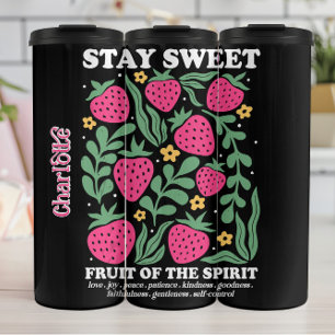 Termo Fruta de fresa de la gráfica espiritual