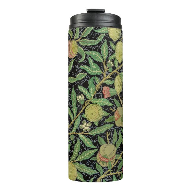 Termo Fruta de granada oscura patrón de William Morris (Anverso)