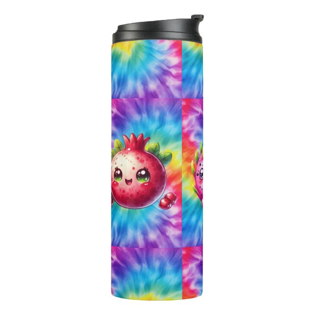 Termo Fruta del dragón feliz de tinte (Rotado hacia la izquierda)