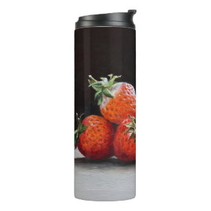 Termo Frutas Realistas al Óleo Bodegón Pintura
