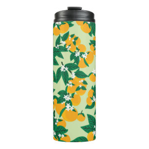 Termo Frutos naranjas de época con soldadura de fondo ve