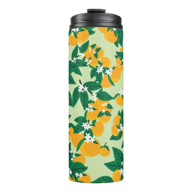 Termo Frutos naranjas de época con soldadura de fondo ve (Anverso)