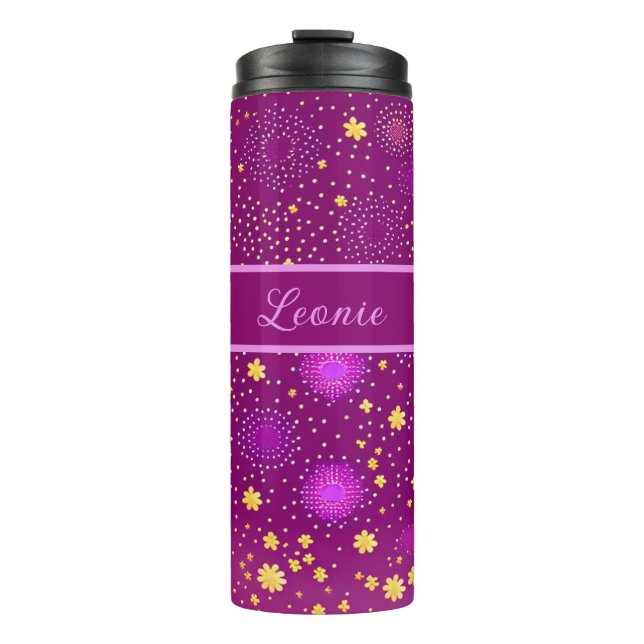 Termo Fuchsia Blüten Muster (Anverso)