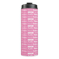 Fuente de nombre de niñas rosa personalizada Colla