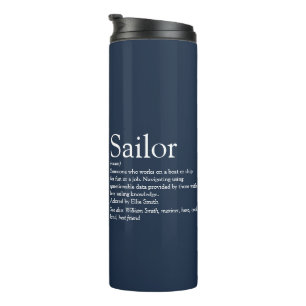 Termo Fun Personalizado Sailor Definition Navy Blue
