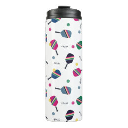 Termo Fun Pickleball Deporte Paddle Dink Blue