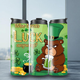 Termo Fun St. Patrick's Grumpy Bear Tumbler
