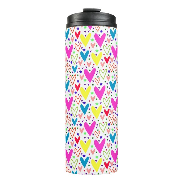 Termo Funda para iPhone Case-Mate con patrón de corazone (Anverso)