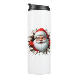 Termo Funny 3D Santa Claus Christmas Holiday Design