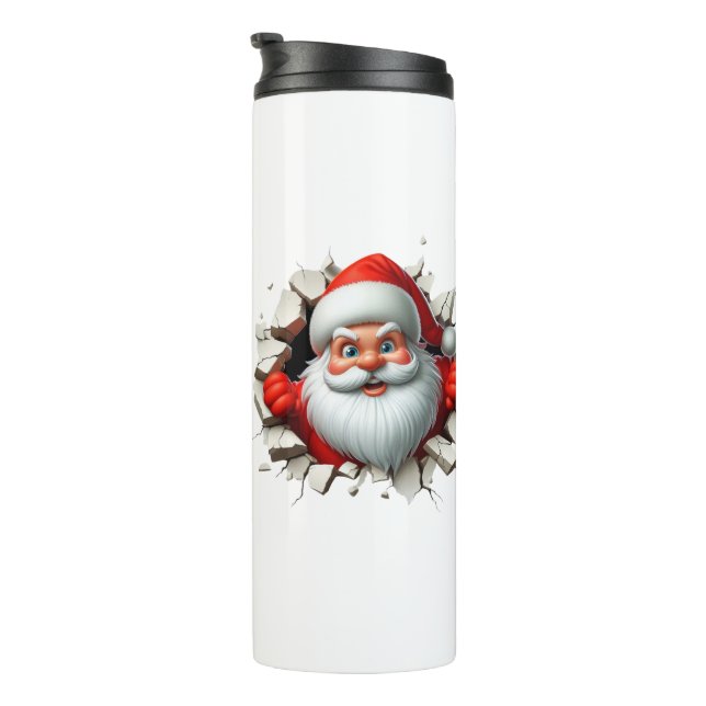 Termo Funny 3D Santa Claus Christmas Holiday Design (Rotado hacia la derecha)