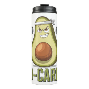 Termo Funny Avo-Cardio Aguacate Fitness Design
