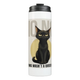 Termo Funny Black Cat Meme Coffee Mug