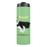 Funny Border Collie perro corriendo personalizado
