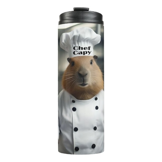 Termo Funny Capybara Chef (Anverso)