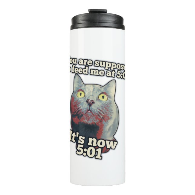 Termo Funny cat meme for kitty persons and cat lovers (Anverso)