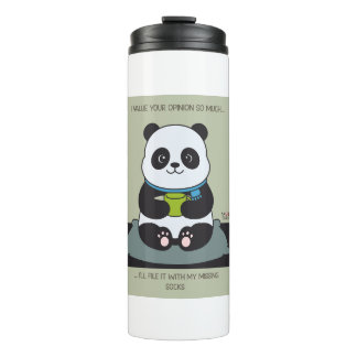 Termo Funny Custom Sarcastic Panda Opinion Coworker Gift