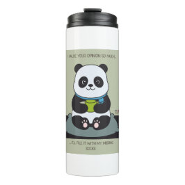 Termo Funny Custom Sarcastic Panda Opinion Coworker Gift