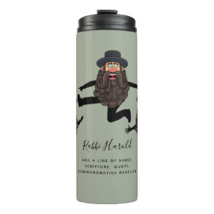 Termo FUNNY Dancing RABBI personalizado con texto