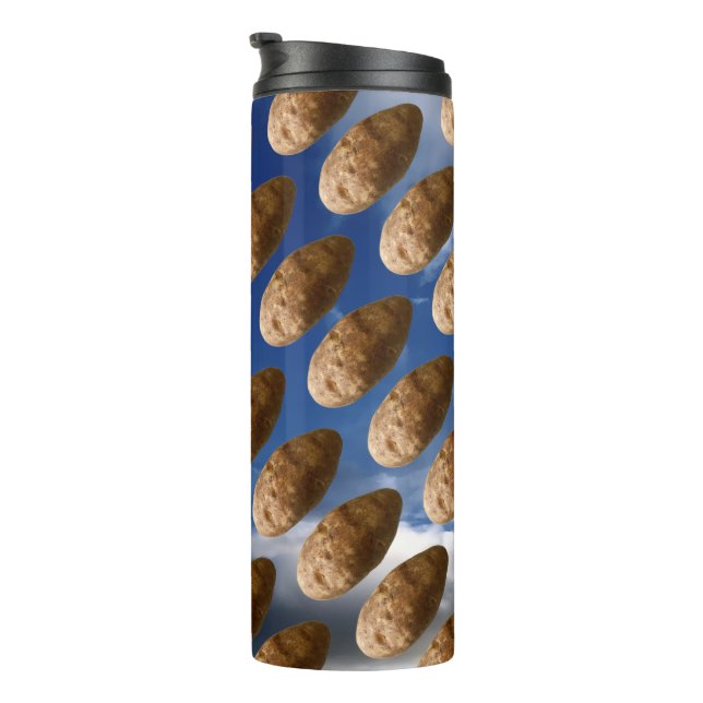 Termo Funny Flying Potatoes Space Potato Photo (Rotado hacia la derecha)