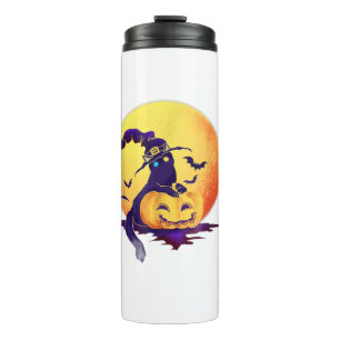 Termo Funny Halloween Lantern Pumpkin Cat Lantern Outdoo