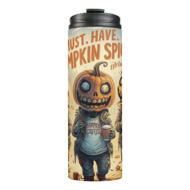 Termo Funny Halloween Pumpkin Spice Thermal Tumbler  (Anverso)