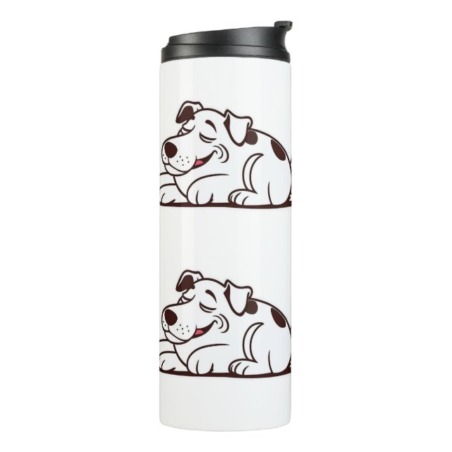 Termo Funny Lazy Dog Design (Rotado hacia la izquierda)