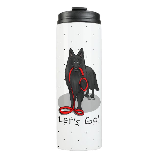 Termo Funny Let's Go! Walk Belgian Sheepdog (black 1) (Anverso)