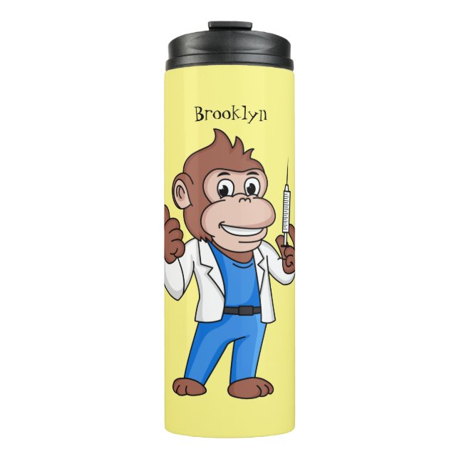 Termo Funny orangutan ape personalizado médica (Anverso)
