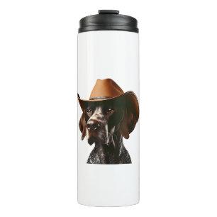 Termo Funny Sheriff Dog Shirt Alemán Puntero Perro Mamá